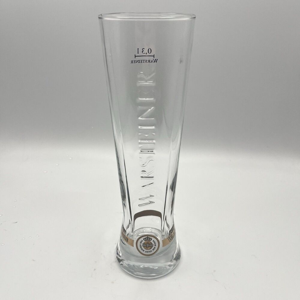 Warsteiner Eine Konigin Unter Den Beren .31L Pilsner Beer Glass Germany